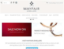 Tablet Screenshot of mayfairjewellers.com